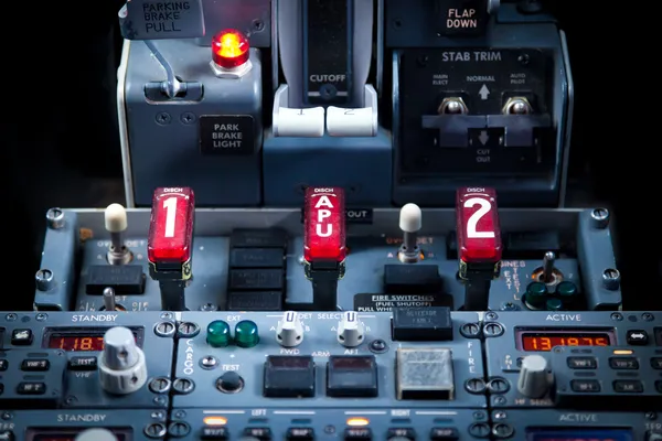 Aircraft Dashboard Panel — Stock Photo, Image