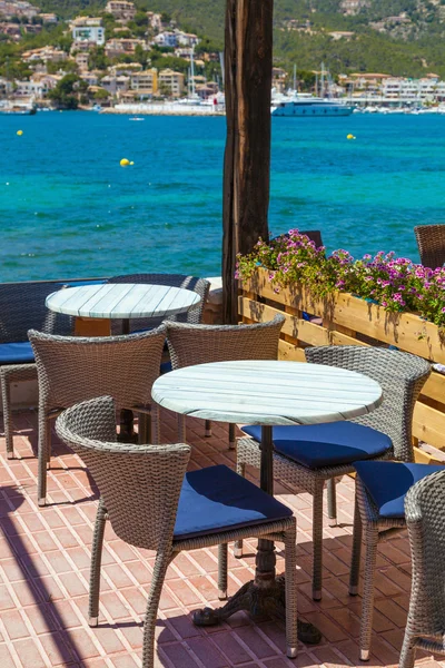 Scenic Cafe Outre la mer Méditerranée — Photo