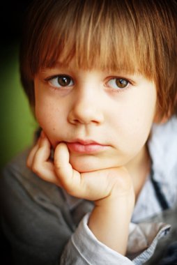 Küçük bir çocuğun portresi.