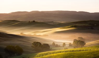 Şafak Toskana, val d'orcia, İtalya