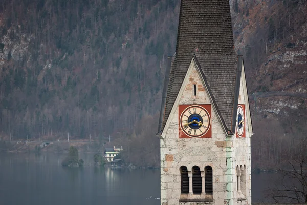 Kościół hallstatt, salzburger land, austria — Zdjęcie stockowe