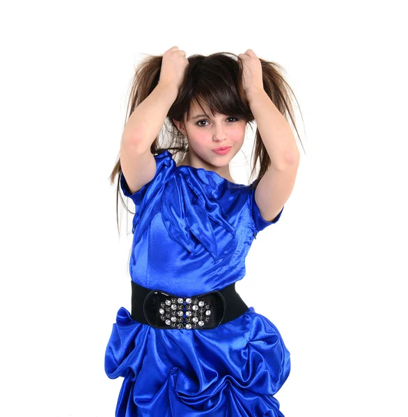 model studio kafasına el ile poz