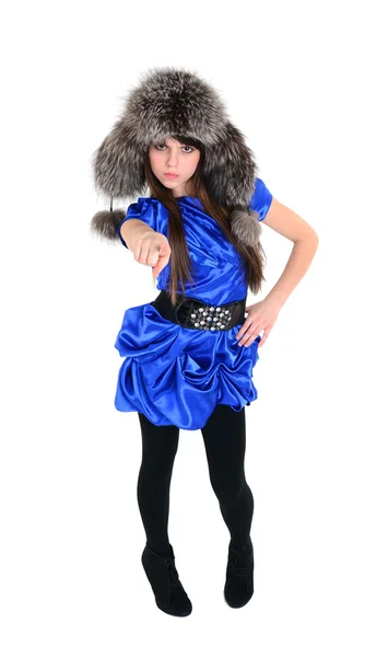 kızgın kız bir şey noktası parmak ile gösterilen