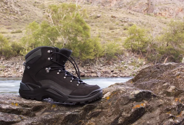 Bota en una piedra —  Fotos de Stock