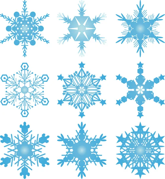Vectores de copo de nieve — Archivo Imágenes Vectoriales