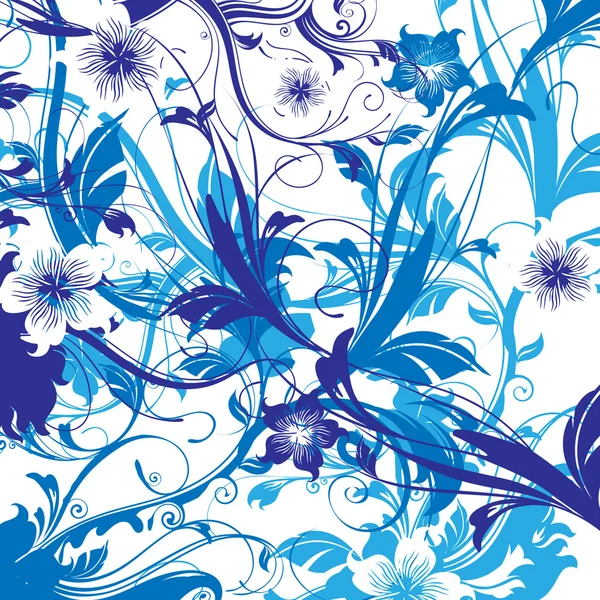 Tema floral — Vector de stock