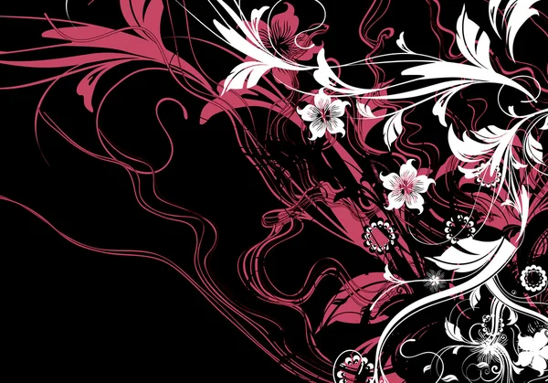 Tema floral — Vector de stock