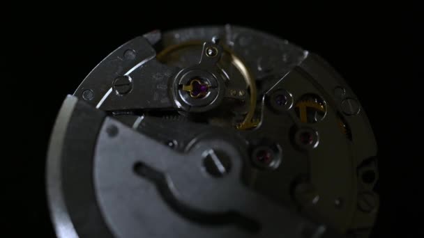 時計内部の回転機構 — ストック動画
