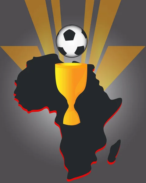 Футбол Африканського — стоковий вектор