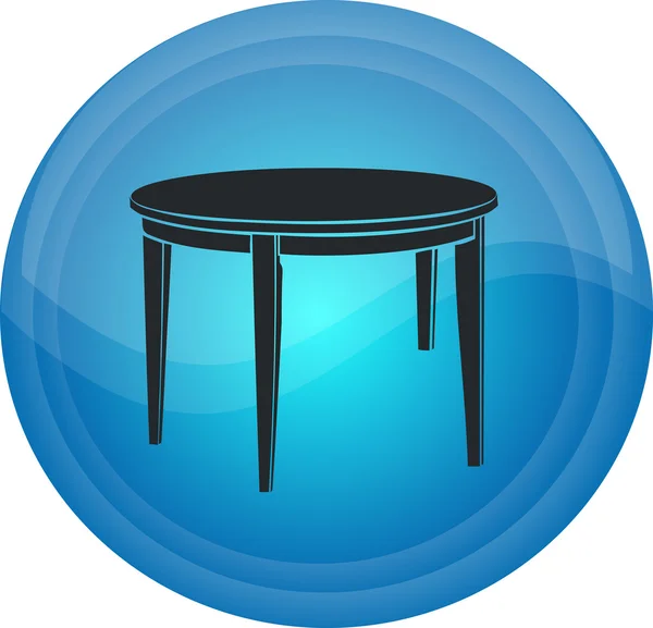 The button with the table image — Stock Vector