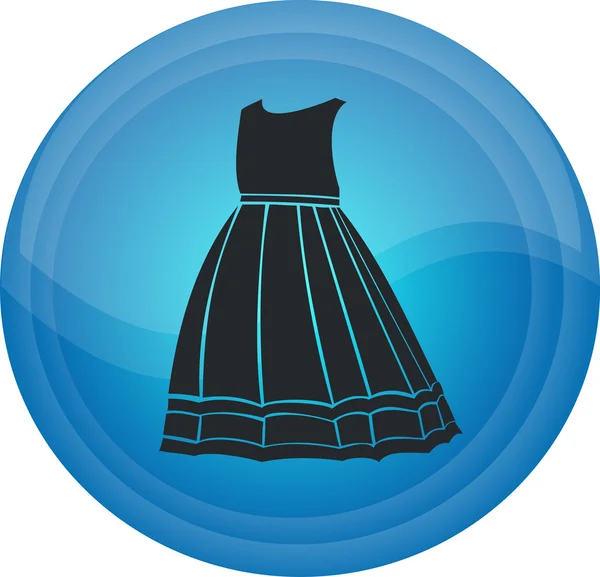 Le bouton avec des vêtements Illustrations De Stock Libres De Droits