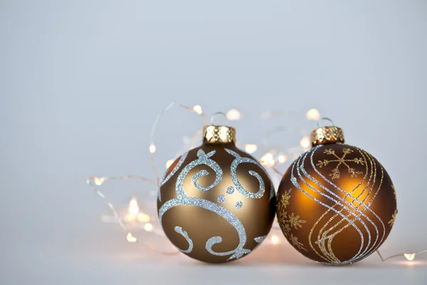 Gyllene christmas ornament — Stockfoto