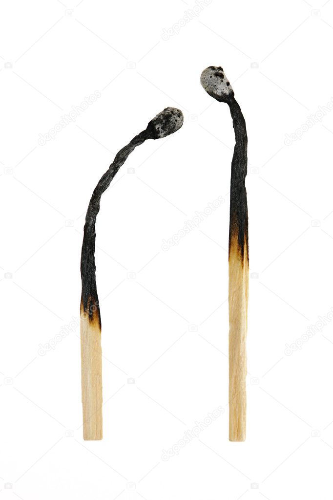 Two burnt out matches