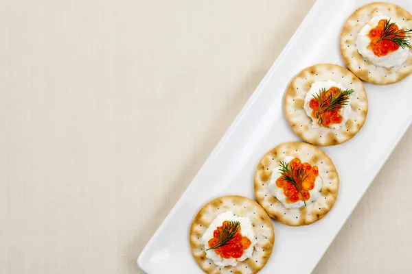 Kaviar als Vorspeise — Stockfoto