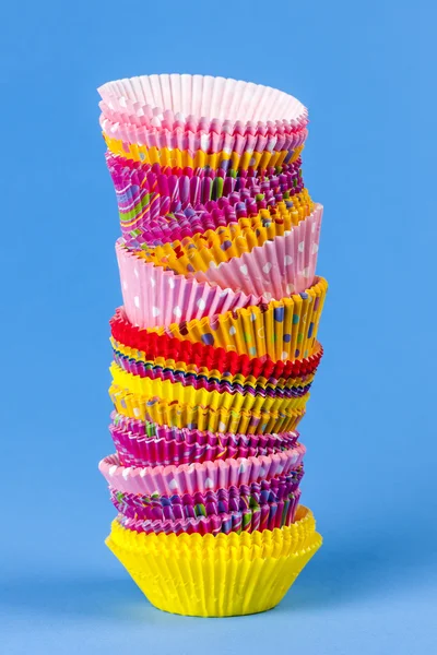Bolinho ou cupcake copos de cozimento — Fotografia de Stock