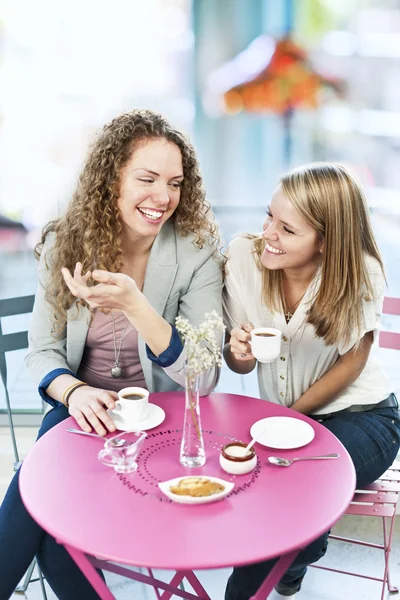 Two women having coffee — Stock Photo, Image