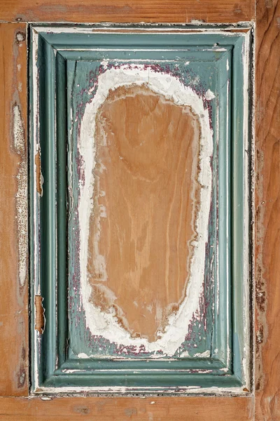 Old painted wood background with frame — Stock Photo, Image