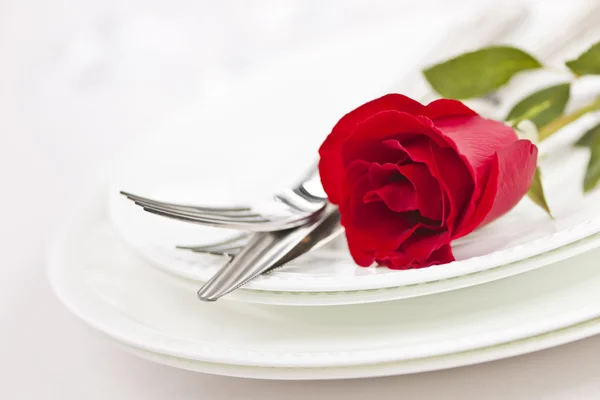 Romantic dinner setting — Stock Photo, Image