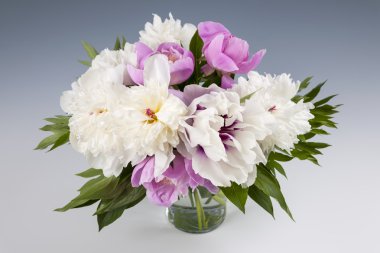 Peony çiçek buketi