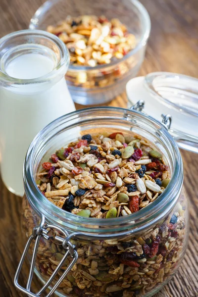 Granola tostada caseira — Fotografia de Stock