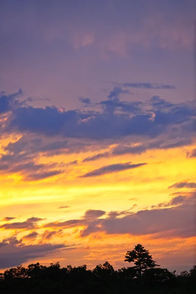 Spectaculaire zonsondergang — Stockfoto