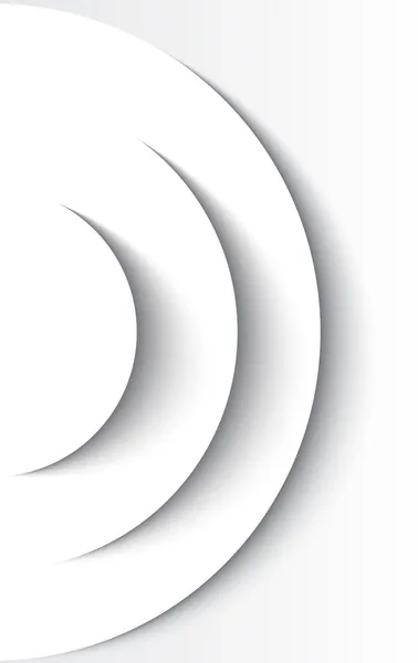 Weiße abstrakte Kreise — Stockvektor