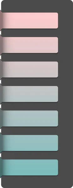 Abstrakte nummerierte farbige Banner Vorlage — Stockvektor