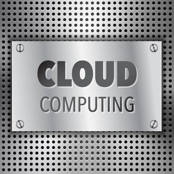 Abstracte cloud computing-concept achtergrond — Stockvector