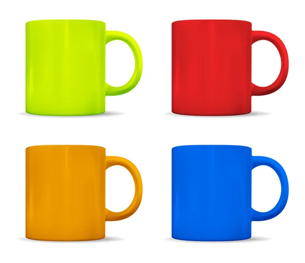 Realistické barevné poháry — Stockový vektor