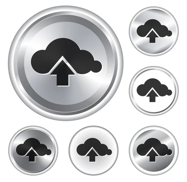 Collection of Upload from Cloud web elements — Stock Vector