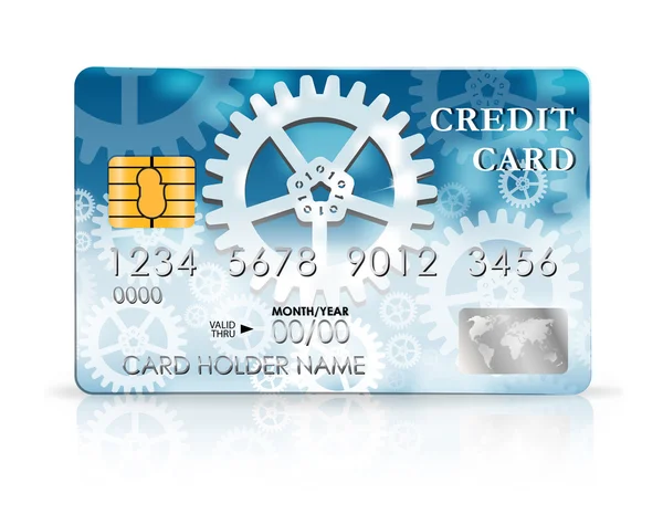 Credit card design template — Stock Photo, Image