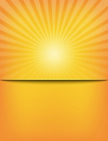 Empty Sun Sunburst Pattern template — Stock Vector