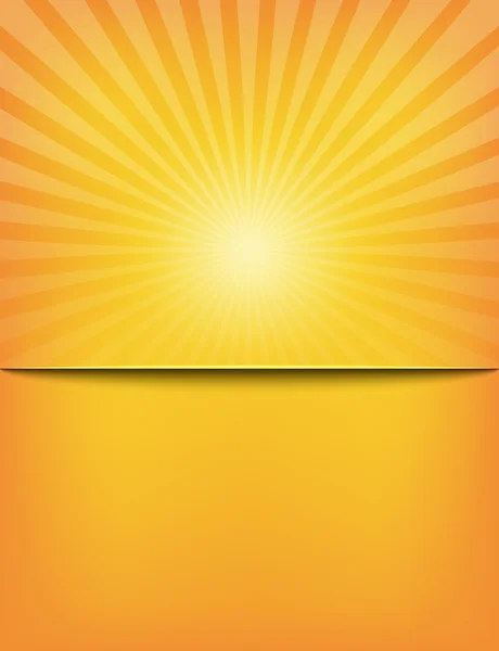 Plantilla vacía Sun Sunburst Pattern — Vector de stock