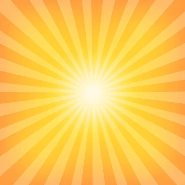 Zon sunburst patroon — Stockvector