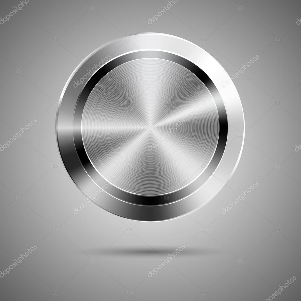 Circle button template with metal texture Stock Vector © gorgrigo Circle button template with metal texture Stock Vector © gorgrigo