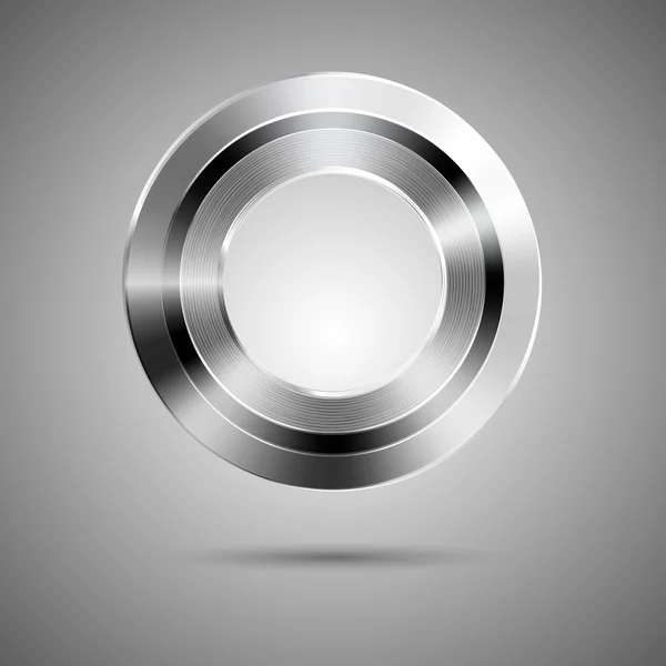 Шаблон кругової кнопки з отвором у центрі — стоковий вектор