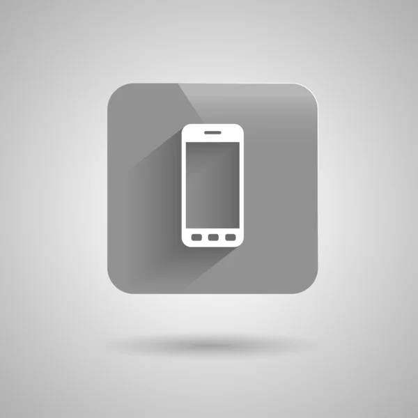 携帯電話アイコン記号フラットなデザイン — ストックベクタ