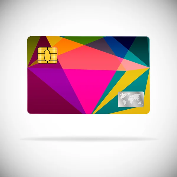 Plastic card abstract design — Stock Vector