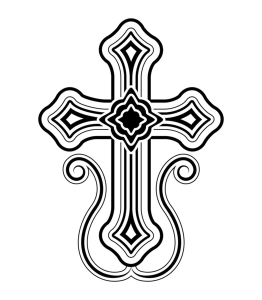 Chiesa Apostolica Armena tradizionale croce clip art — Vettoriale Stock