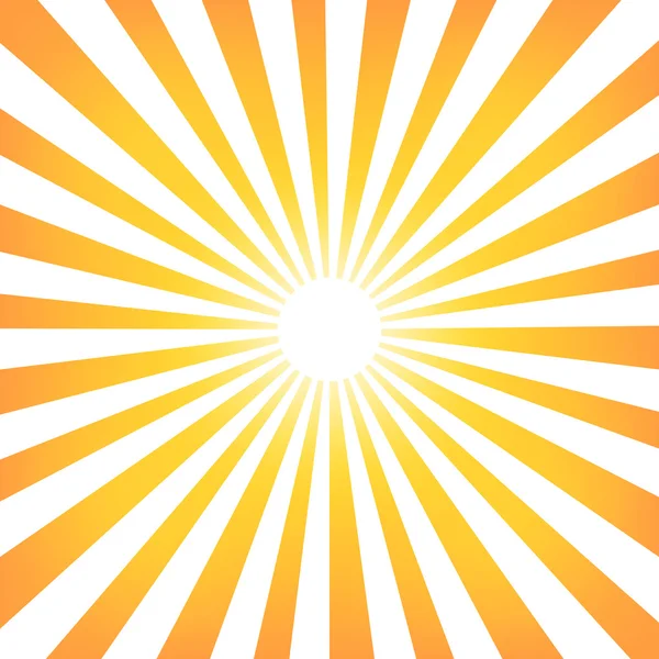 Zon sunburst patroon — Stockvector