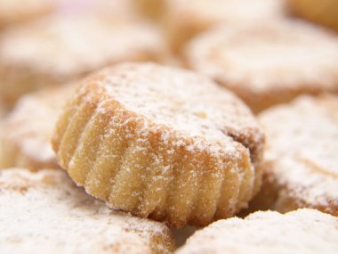 krema şeker ile cupcakes