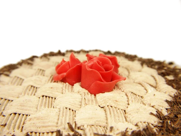 チョコレート クリームの層のケーキ — ストック写真