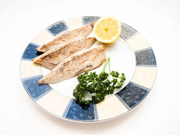 Filete de pescado de caballa frito — Foto de Stock