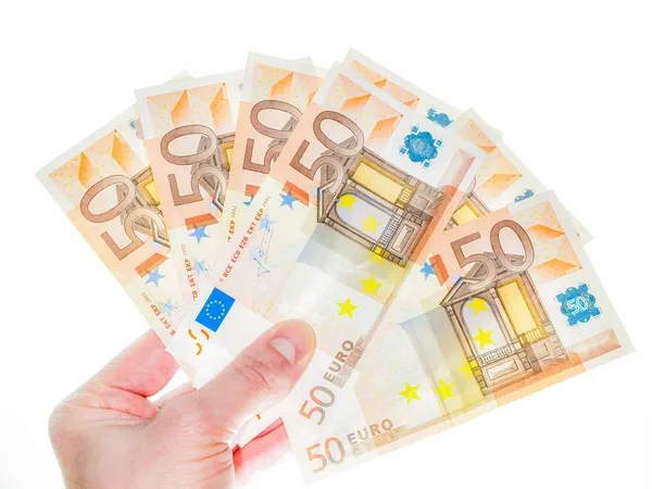 50 euro bankovek — Stock fotografie