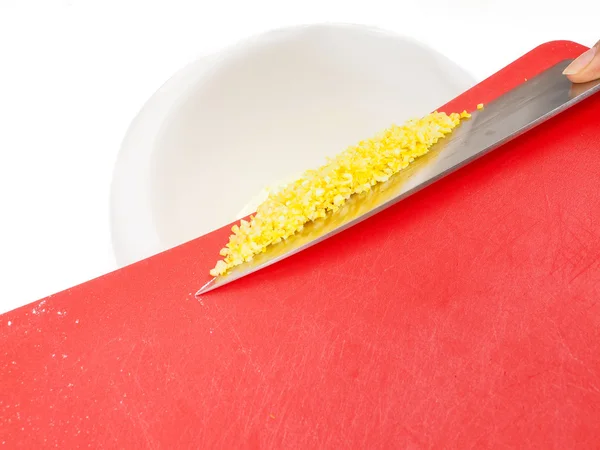 Chopped lemon zest — Stock Photo, Image