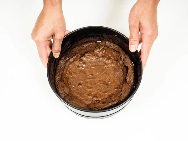 Fresh chocolate cake — Stock Photo, Image