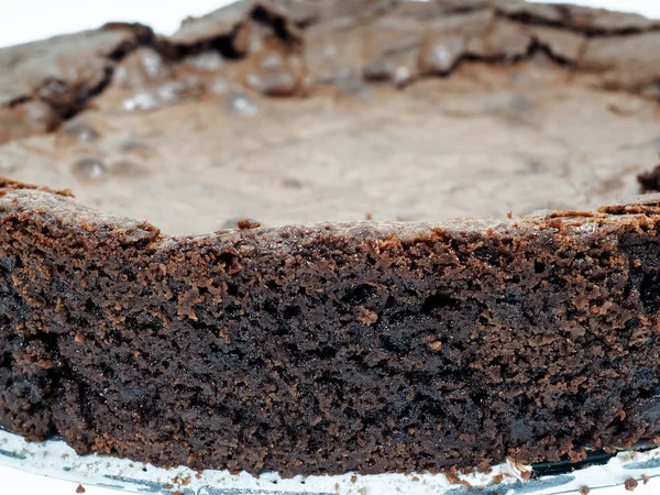 新鲜的巧克力蛋糕 — 图库照片