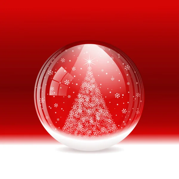 Vector snow globe — Stock Vector