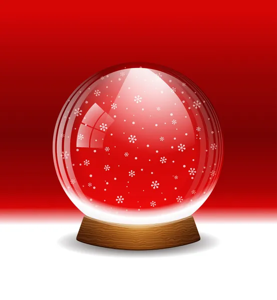 Vector snow globe — Stock Vector