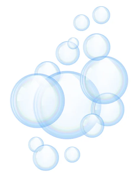 Vector soap bubbles — Stock Vector